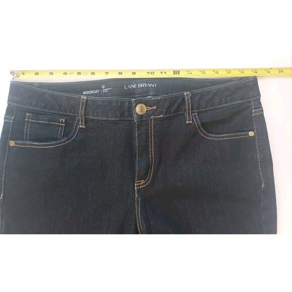 Ladies Lane Bryant Genius Fit Dark Wash Size 16R Stretch Bootcut Denim Jeans - Picture 5 of 9